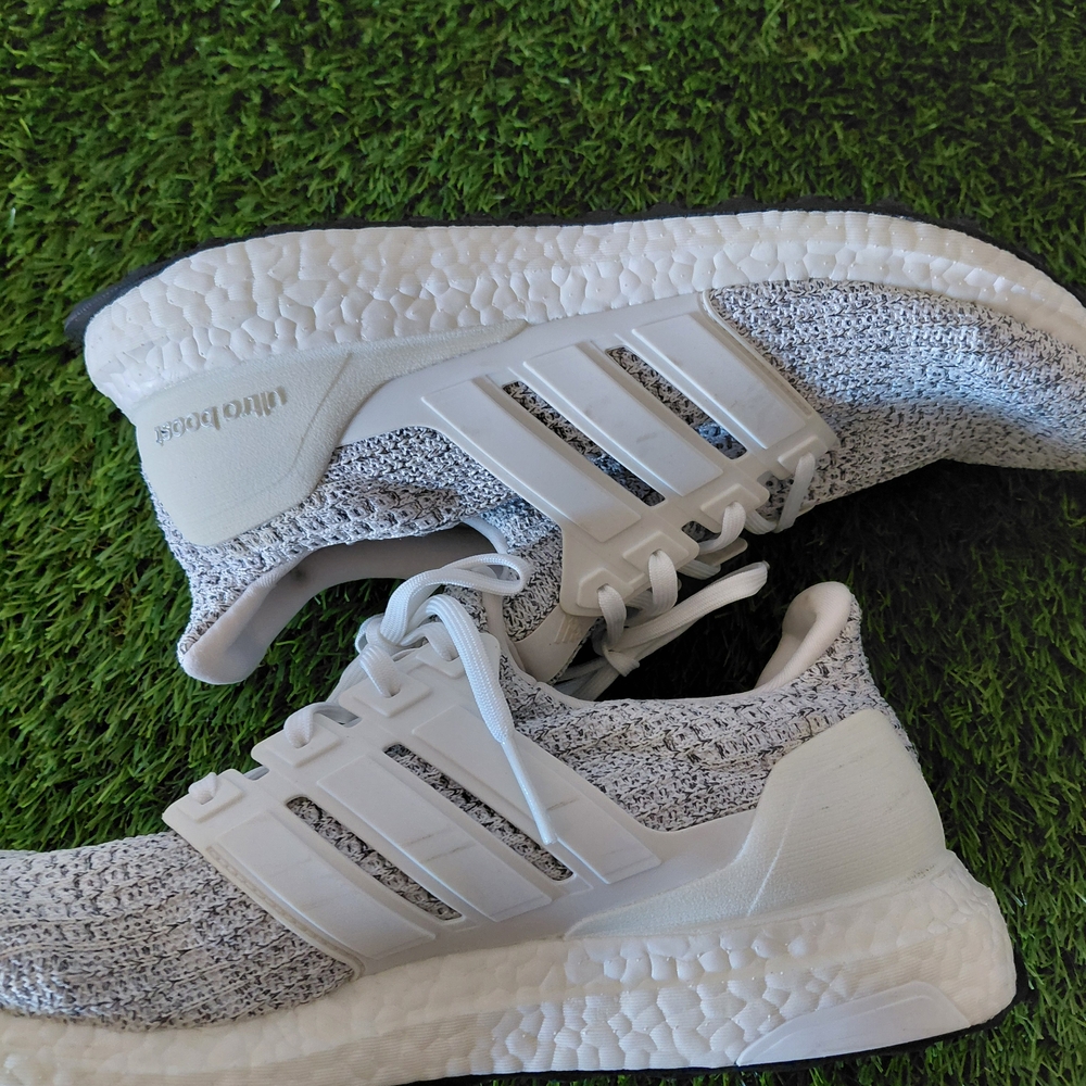 adidas White and Gray Athletic Shoes